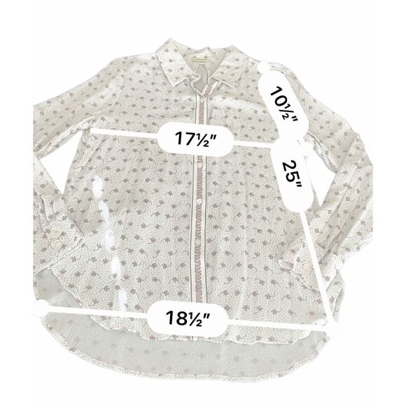 MAX STUDIO button down long sleeve shirt size M - Picture 6 of 11